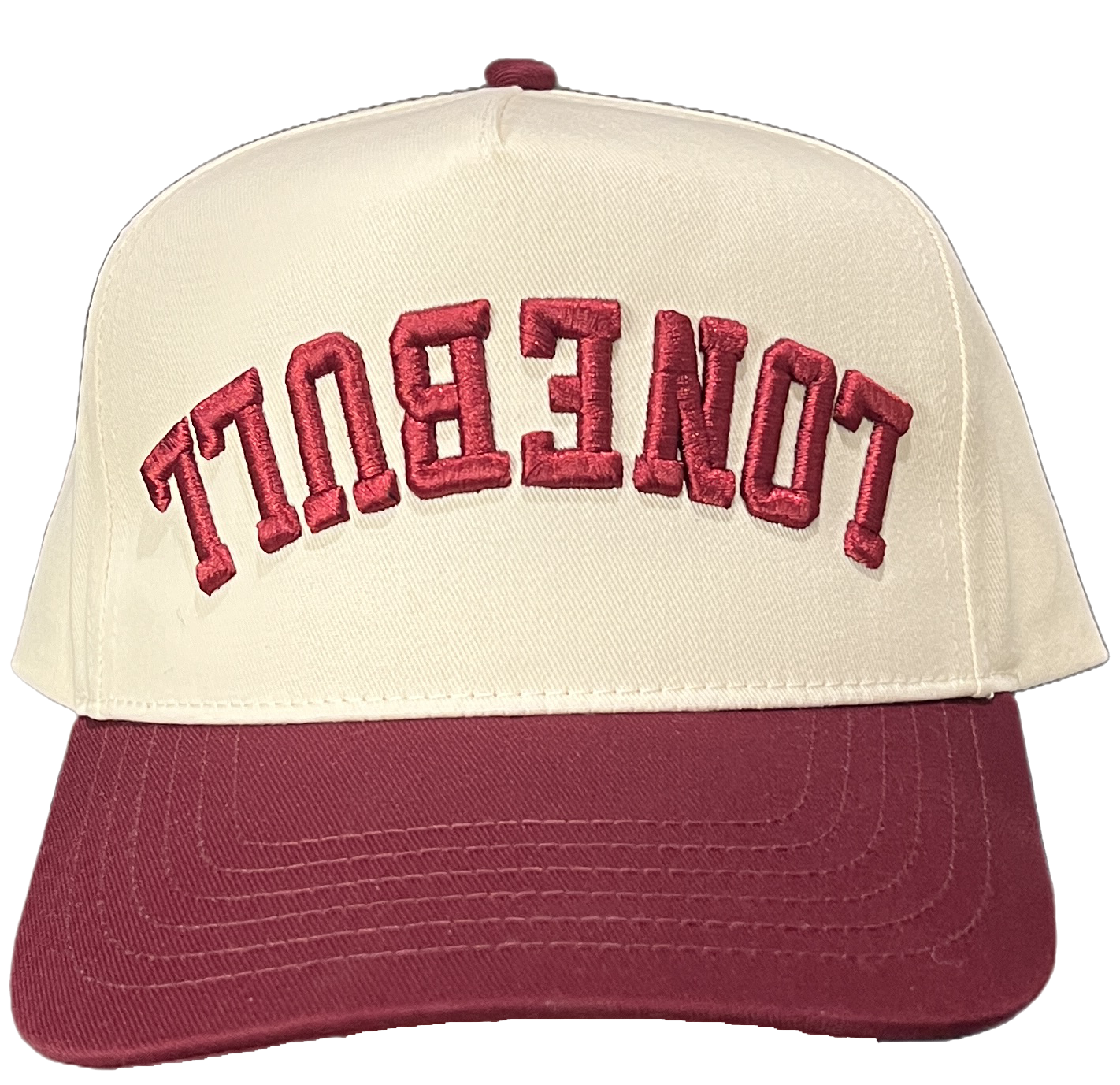 LoneBull Backwards Hat (Maroon)