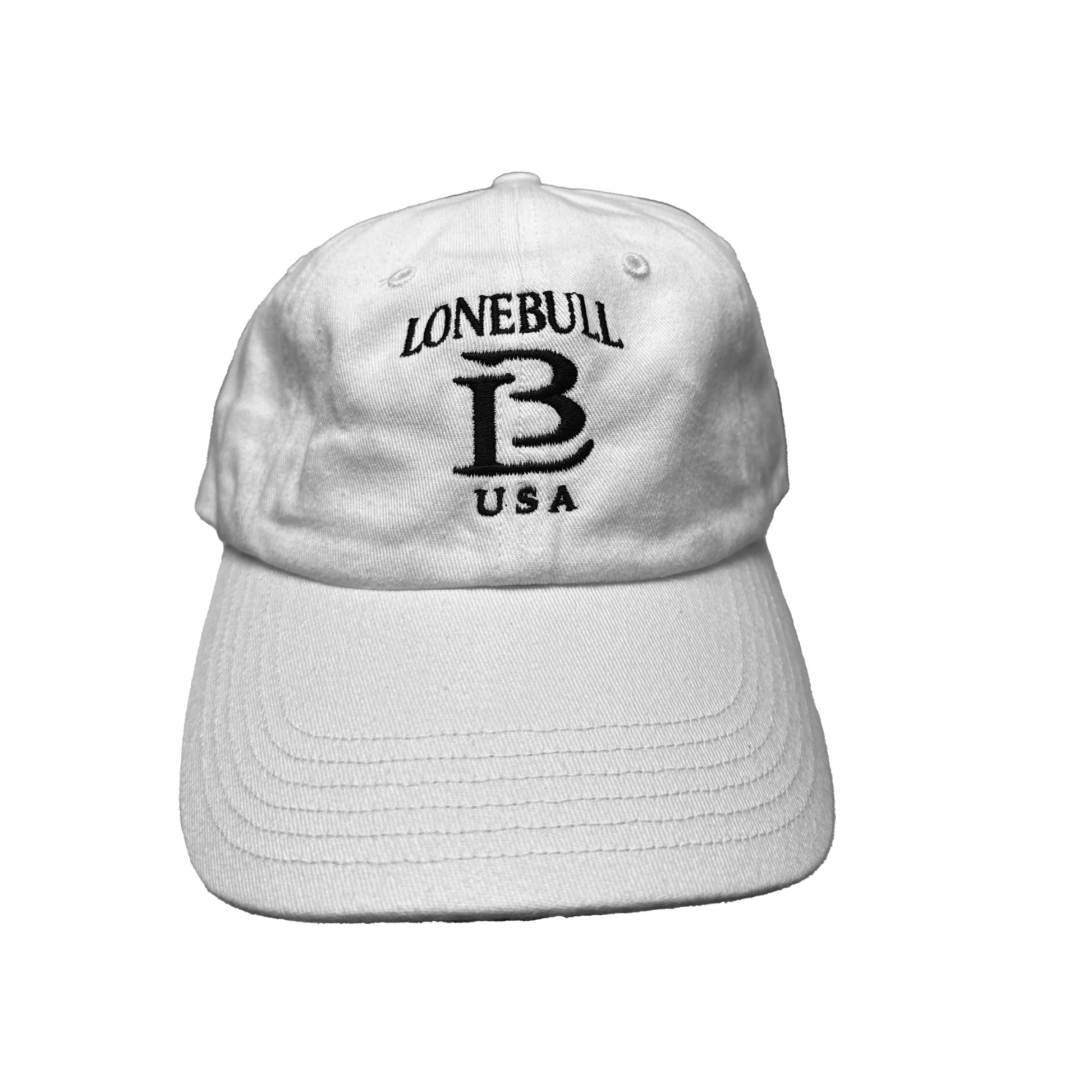 LoneBull Dad Hat (White)